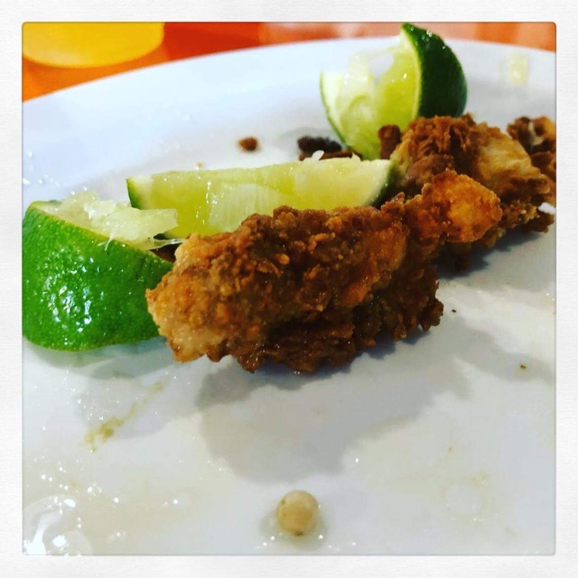 Yes, this is a horrible photo of the food that I devoured, but please bring your attention to the PEARL!