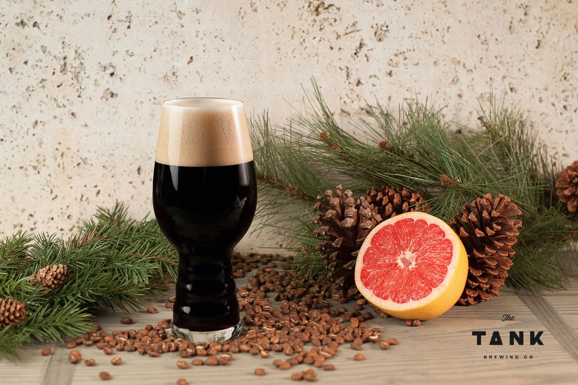 The Tank's India Pale Ale is is a jet-black ale with coffee and dark chocolate notes, debuting this month in their taproom. (Handout)