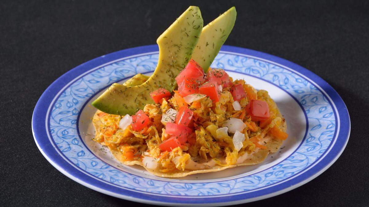 The Tostada Ceviche is one of the specialties at La Cerveceria de Barrio.