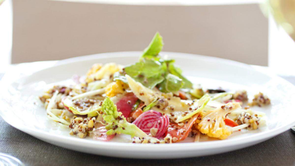 Organic vegetable salad at Tom Colicchio's Beachcraft in Miami Beach. Photo by Mark Jordan.