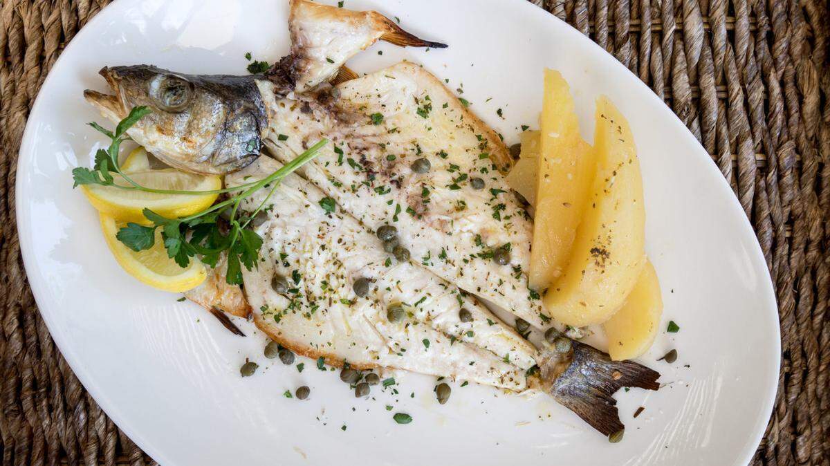 Kiki on the River's lavraki is among the dishes on its debut Miami Spice menu.
