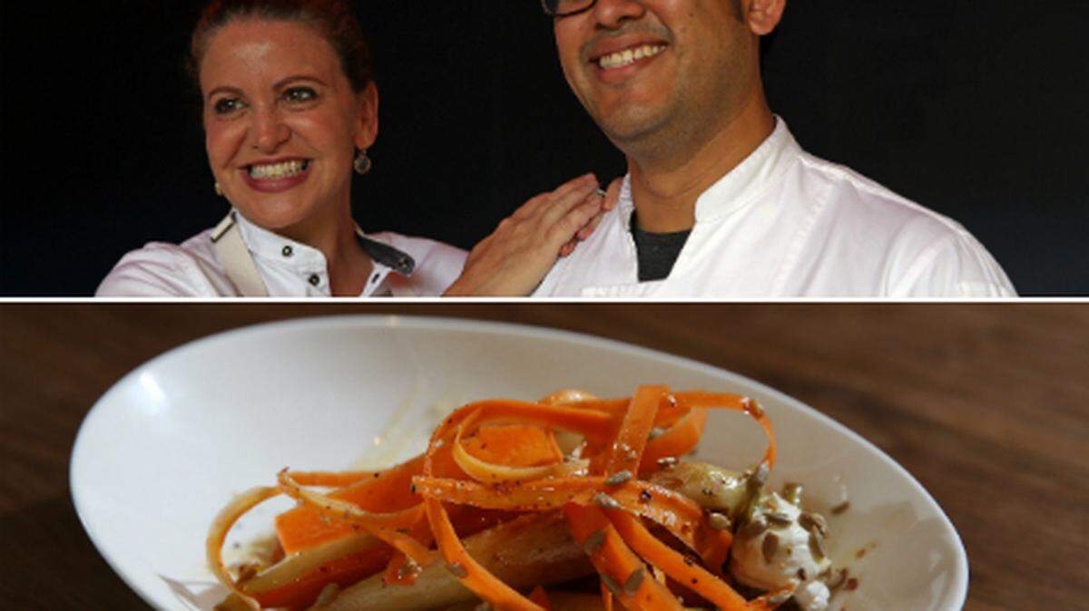 Michelle Bernstein and chef de cuisine Michael Mayta. Photos by Walt Michot / Miami Herald Staff