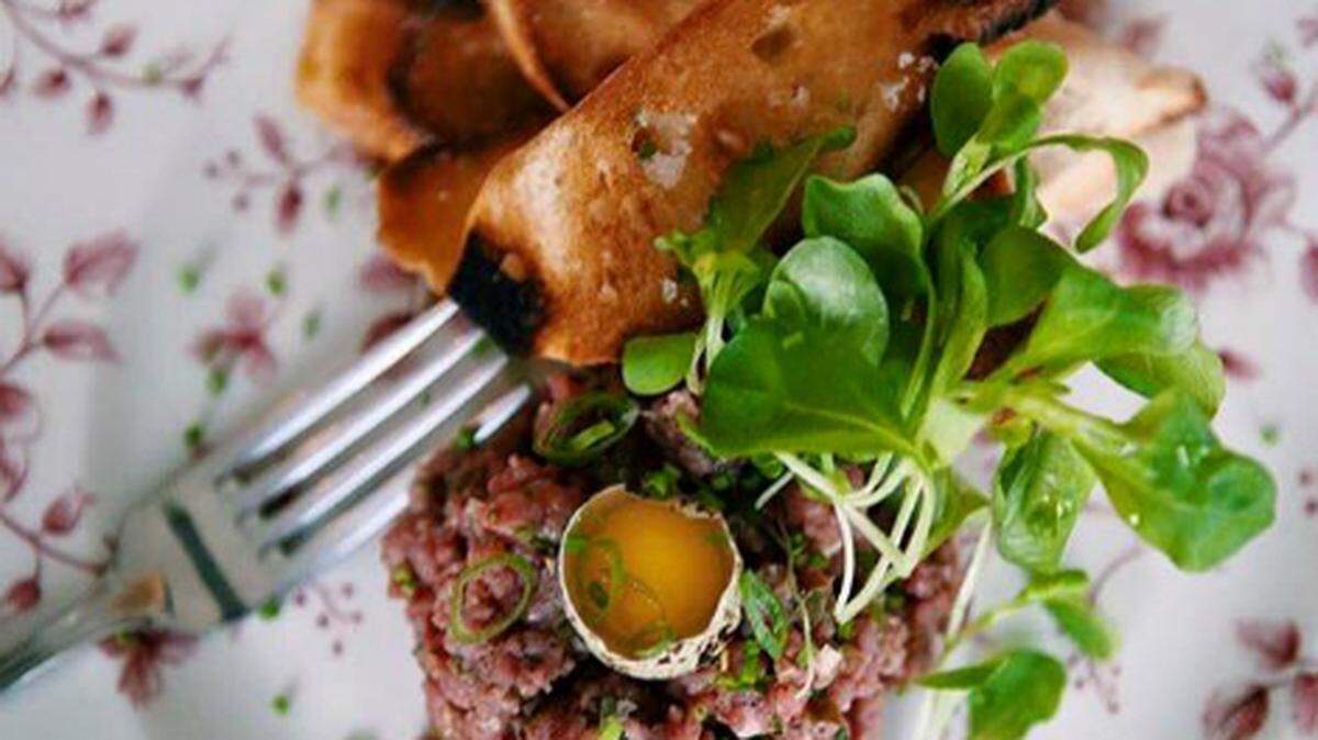 Steak tartare from Garzon, opening in Mary Brickell Village