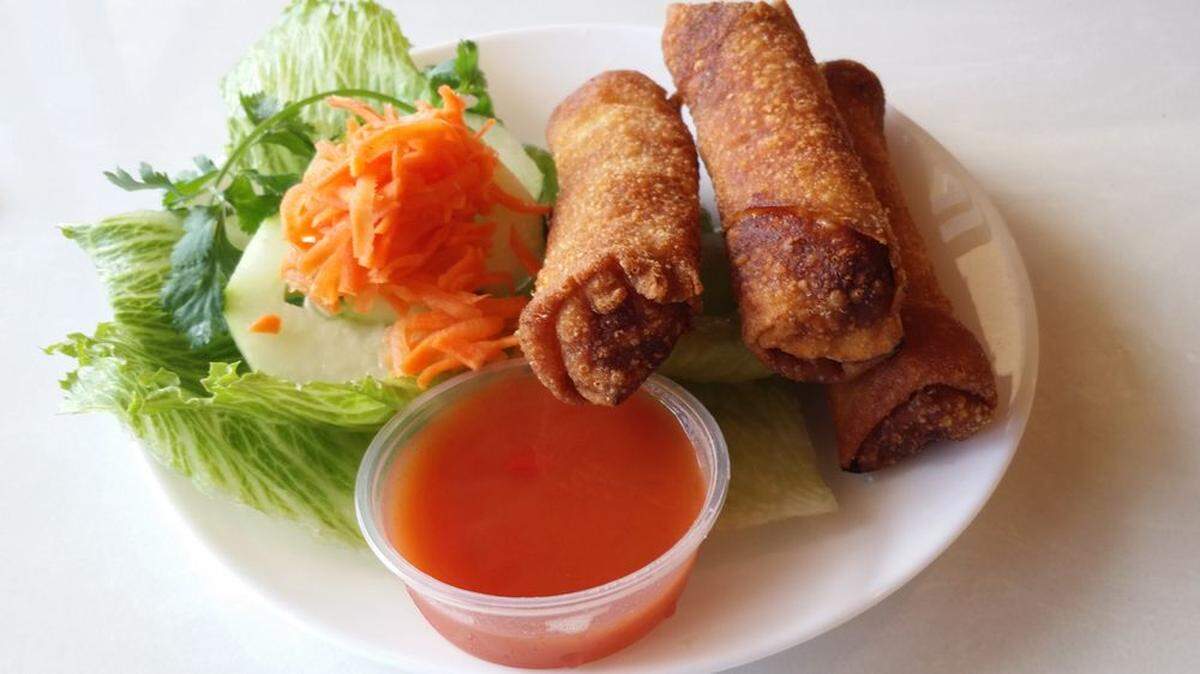 Pork spring rolls at Pho Mi 2Go