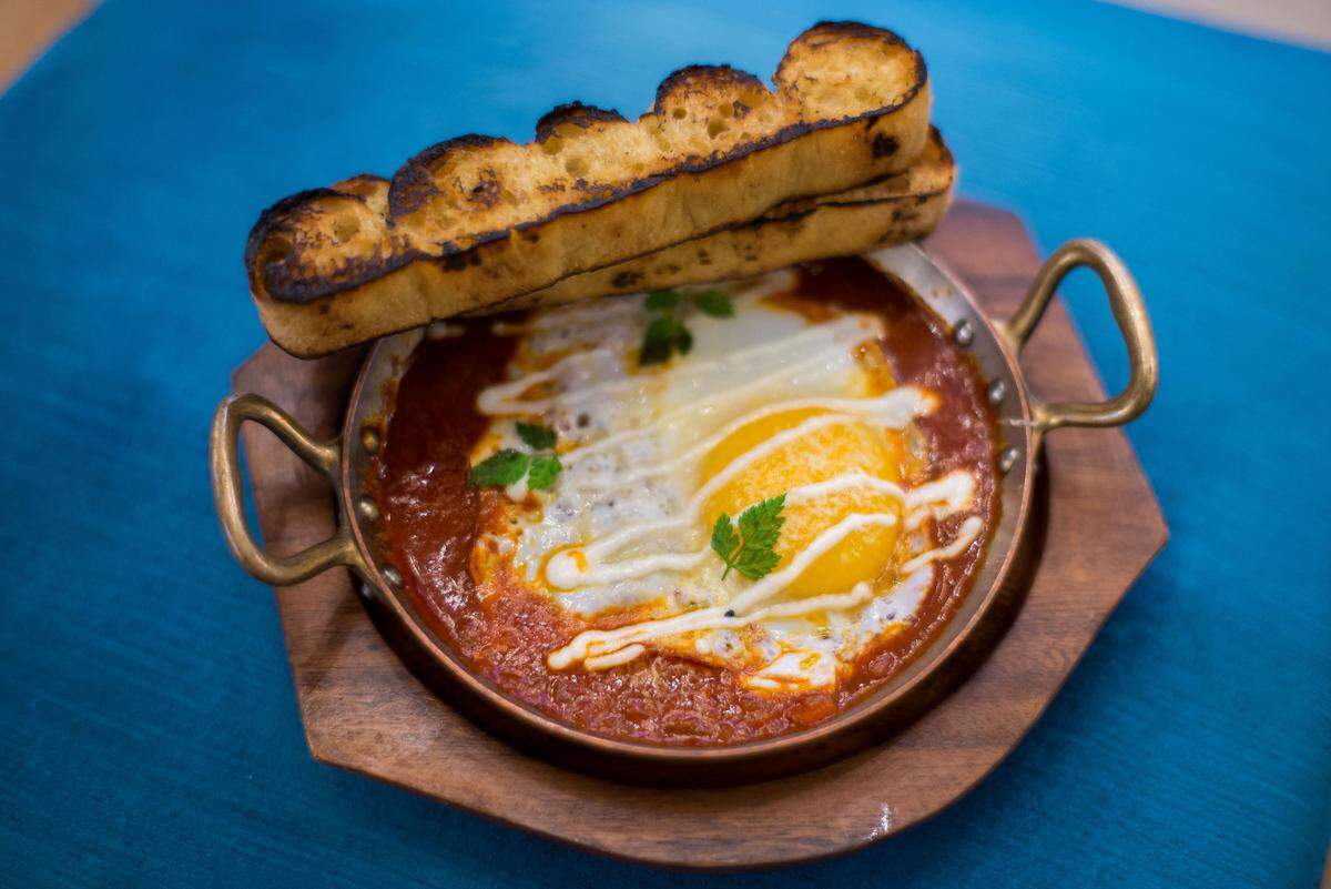 Shakshouka at Byblos is always a hit.