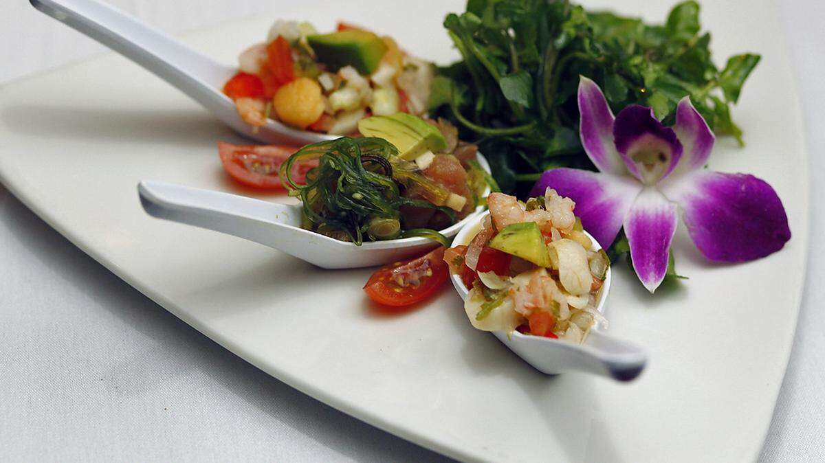 RIOJA GRILLE’S CEVICHE SPOONS