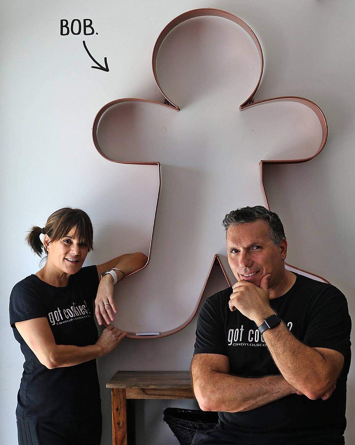 Cindy Kruse (left), with her partner Eric Paige, turned a 25-year career as a pastry chef at high-end restaurants into baking some of Miami’s most delicious cookies at her Cindy Lou’s Cookies.