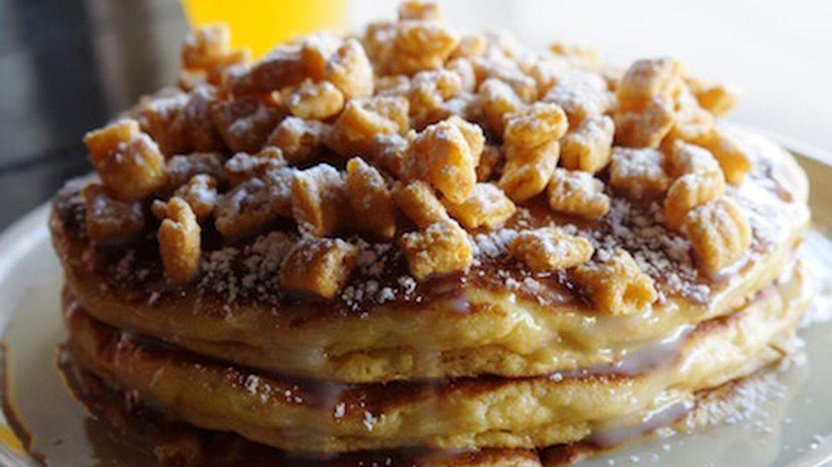 Cap'n Crunch pancakes were among Eating House's 4/20 dinner last year. This year, croquetas and waffles supplant them.