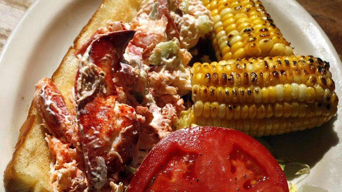 Coconuts Waterside chef Luc Limage's New England-style lobster roll. Photo: Marsha Halper.
