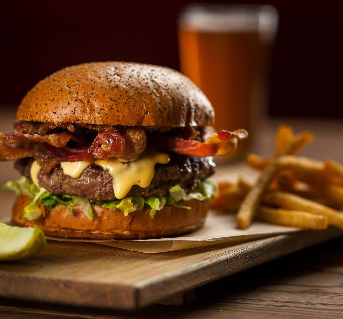 The Michael Mina burger at Bourbon Steak.