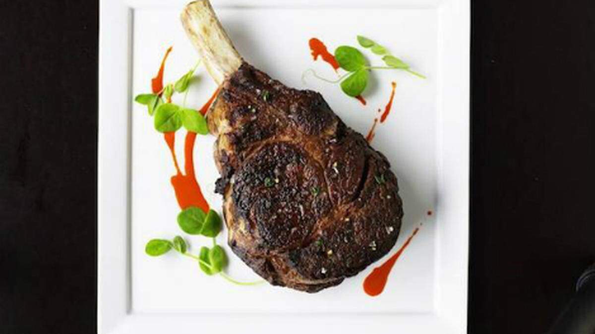 Nice meat. A cut from Michael Mina's Stripsteak, set to open in the Fontainebleau Miami Beach.