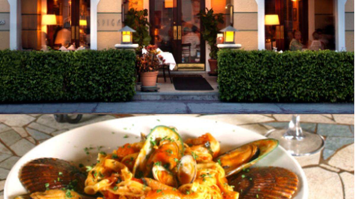 Images via Spiga Italian restaurant in Miami Beach.