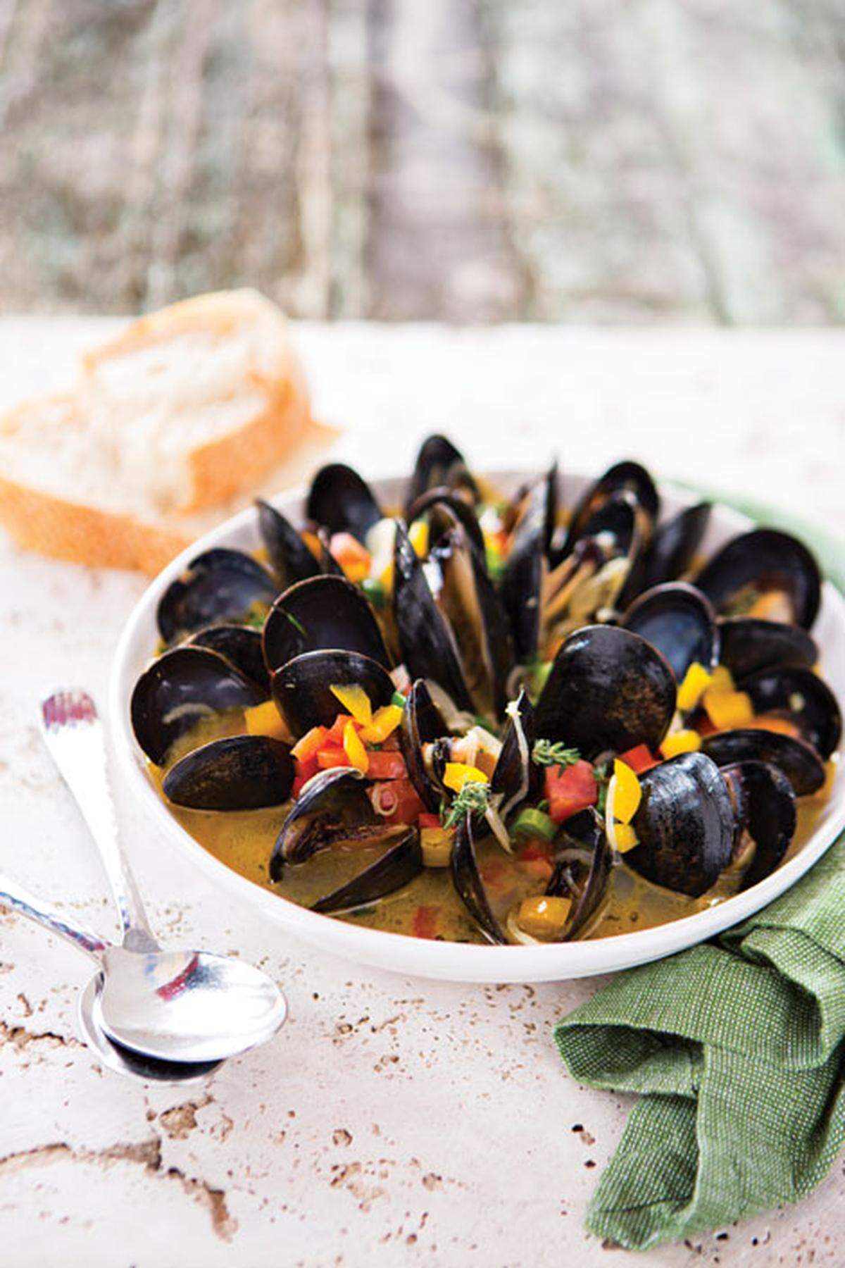Ortanique on the Mile's Red Stripe Mediterranean Mussels