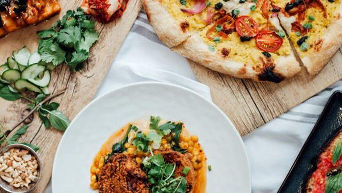 Plant-based dishes at Planta.