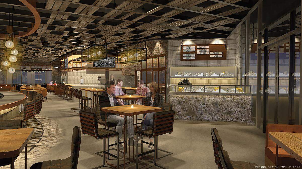 This rendering shows what Afishonado will look like when it opens.