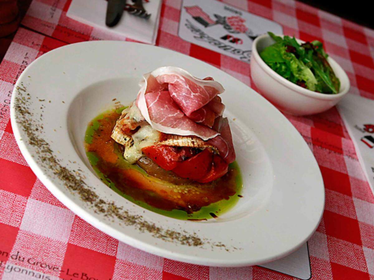 Lotus de Tomate de Christian Ville, Chef y propietario de Le Bouchon du Grove. Foto: Pedro Portal.