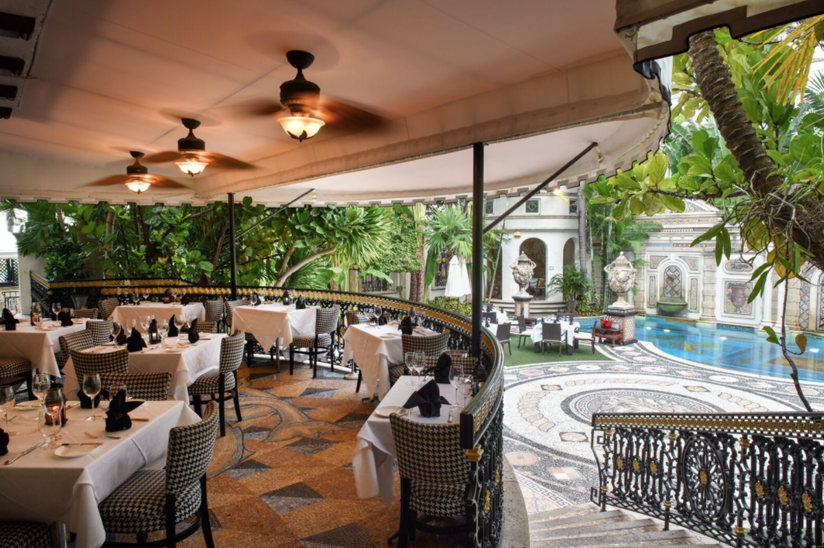 Dining in the lap of luxury at Gianni's at Villa Cauarina.