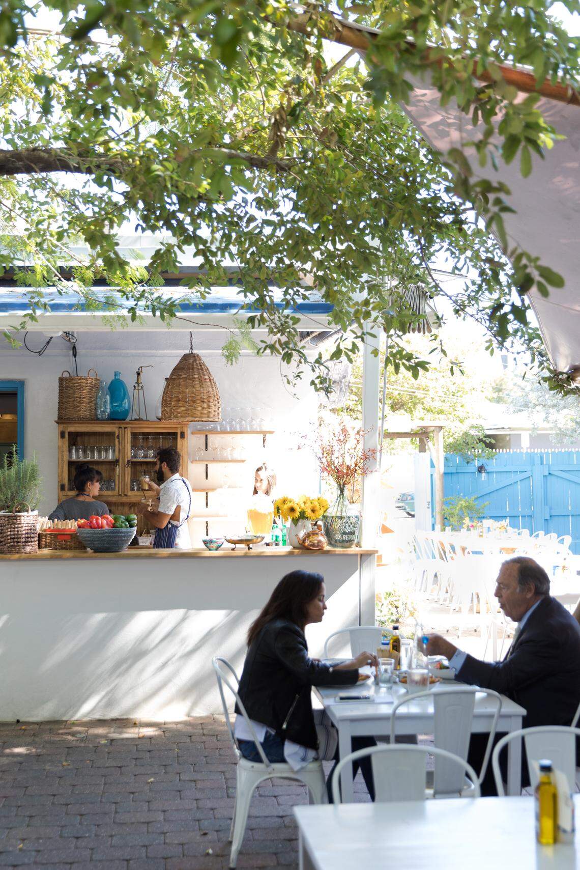 Design District oasis Mandolin is like a trip to Mykonos.