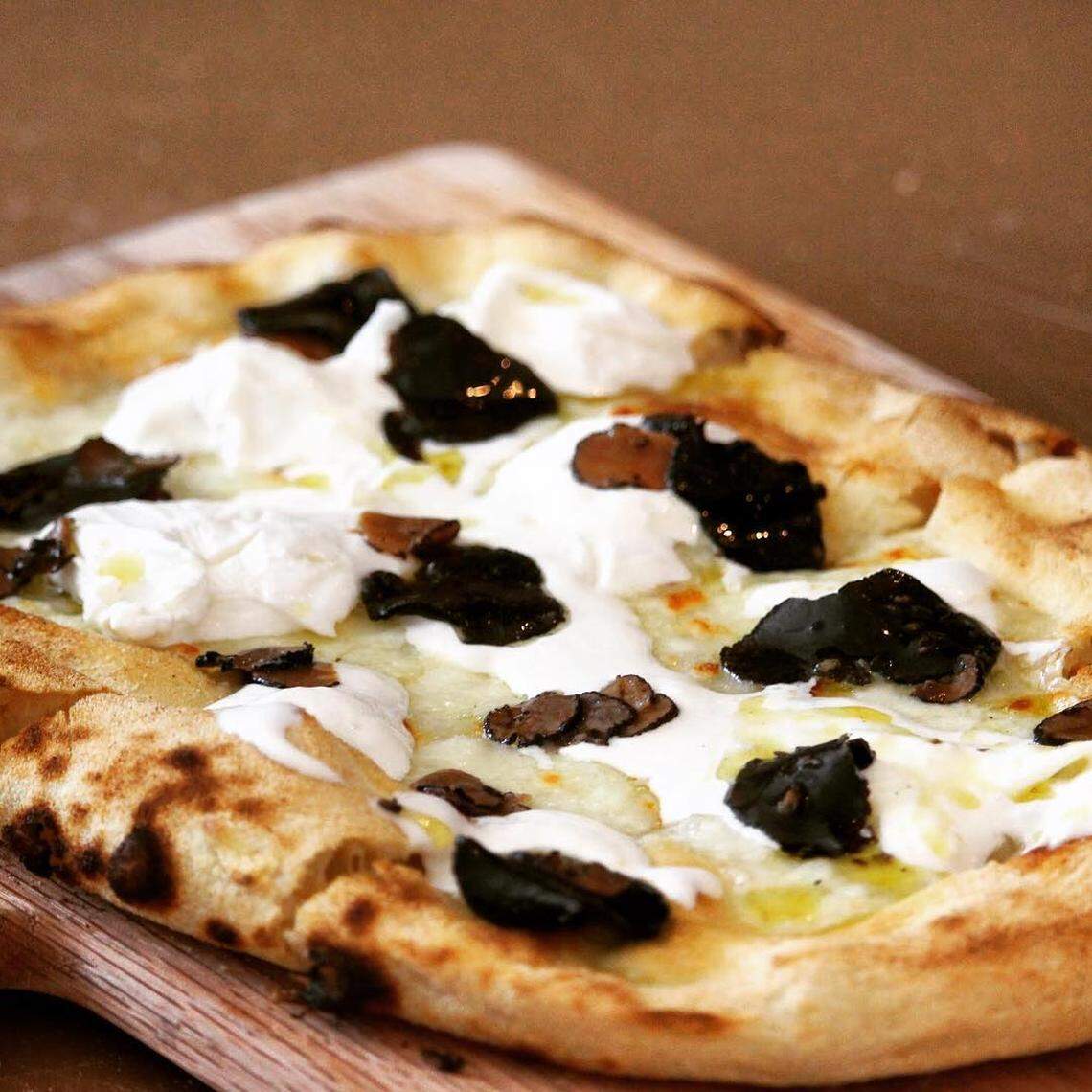 Truffle pizza at Call Me Gaby