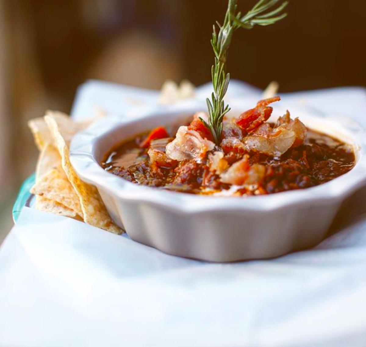 Lentil dip is a dish to try  at Mr. Wright's Gold Diggers Saloon.