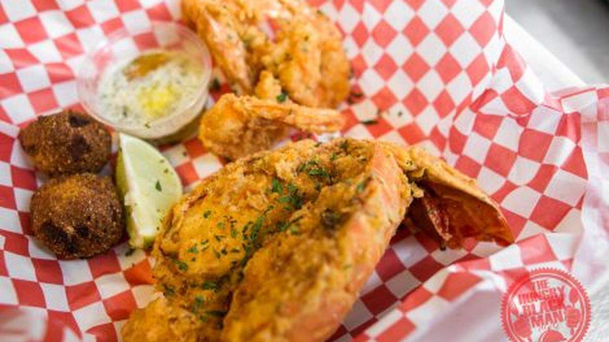 Fried lobster is among the favorites at Sister Sara's.