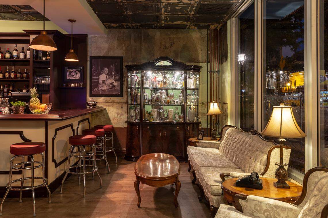 The interior of Café La Trova