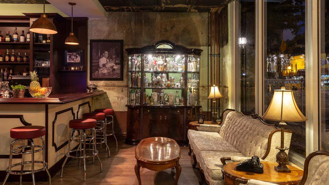 The interior of Café La Trova