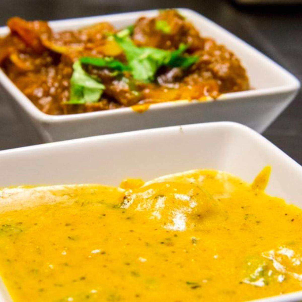 A vegetarian curry is an option at Saffron.