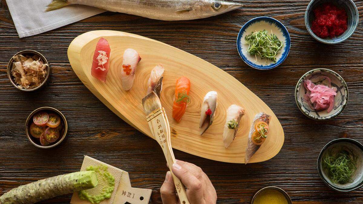 A variety of sushi at Dragonfly, a Japanese restaurant founded in Gainesville by University of Florida graduates.