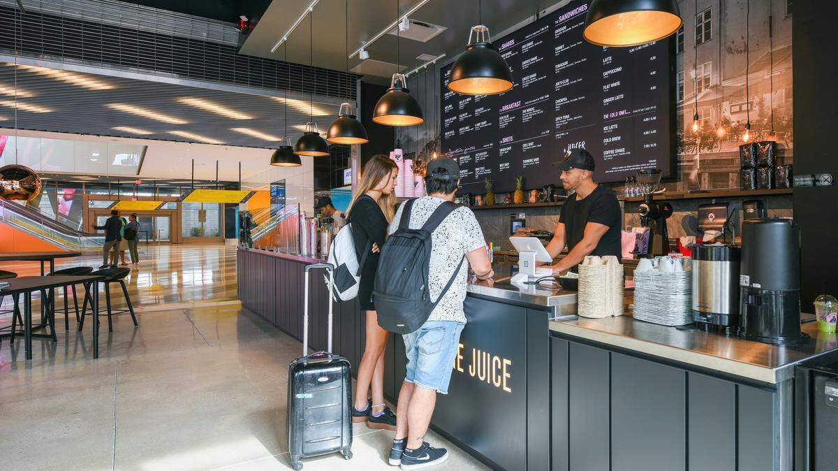 Joe & the Juice, an organic coffee and juice bar with more than 200 worldwide locations, is the first restaurant to open at the downtown Miami train station, MiamiCentral.