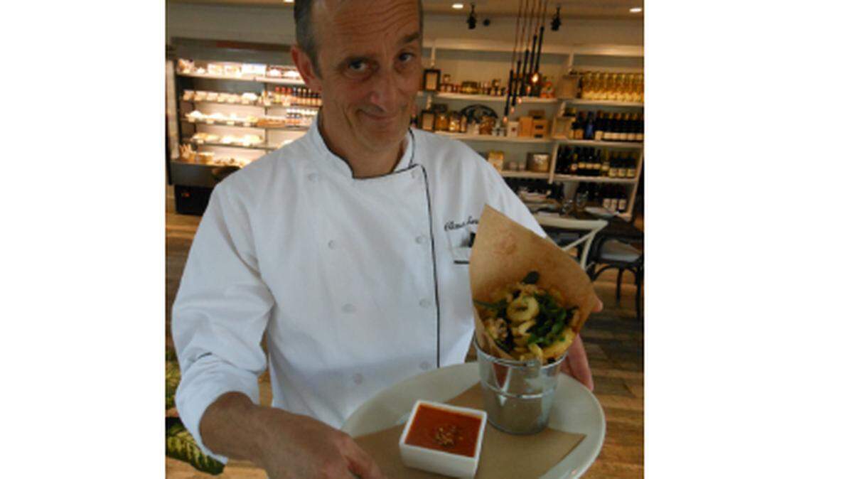 Chef Claudio Sandri of Ni.Do Caffe in Miami Shores. Photo by Linda Bladholm for the Miami Herald.