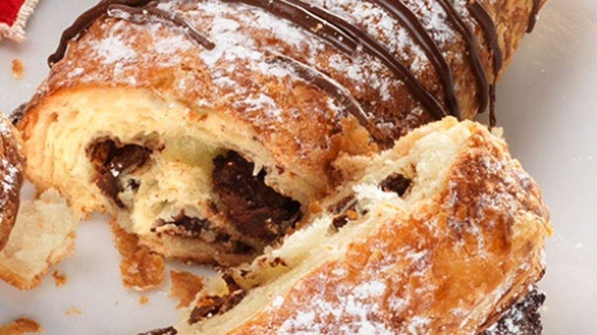 Au Bon Pain is giving away free chocolate croissants today. (Handout)