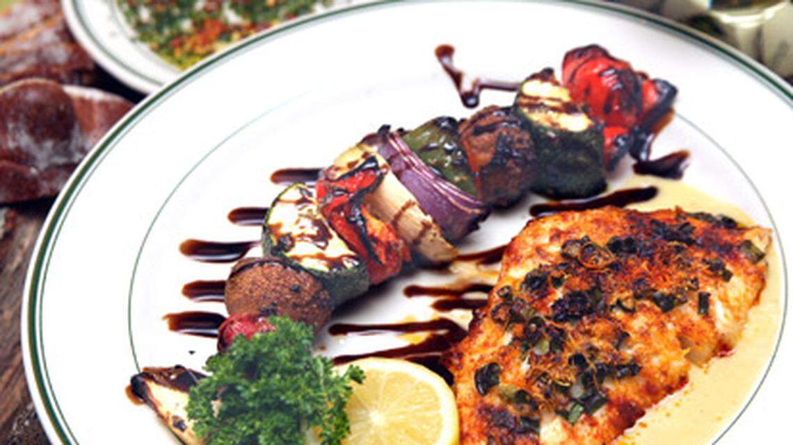 Baked Chilean Seabass by Chef Luis Padilla of The Grill on the Alley Restaurant. Photo: Roberto Koltun.