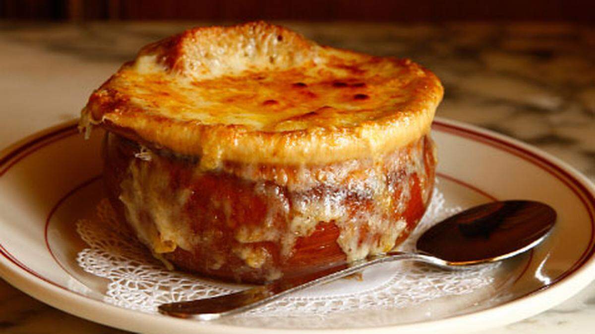 French onion soup photo from Le Diplomate by Jason Varney.