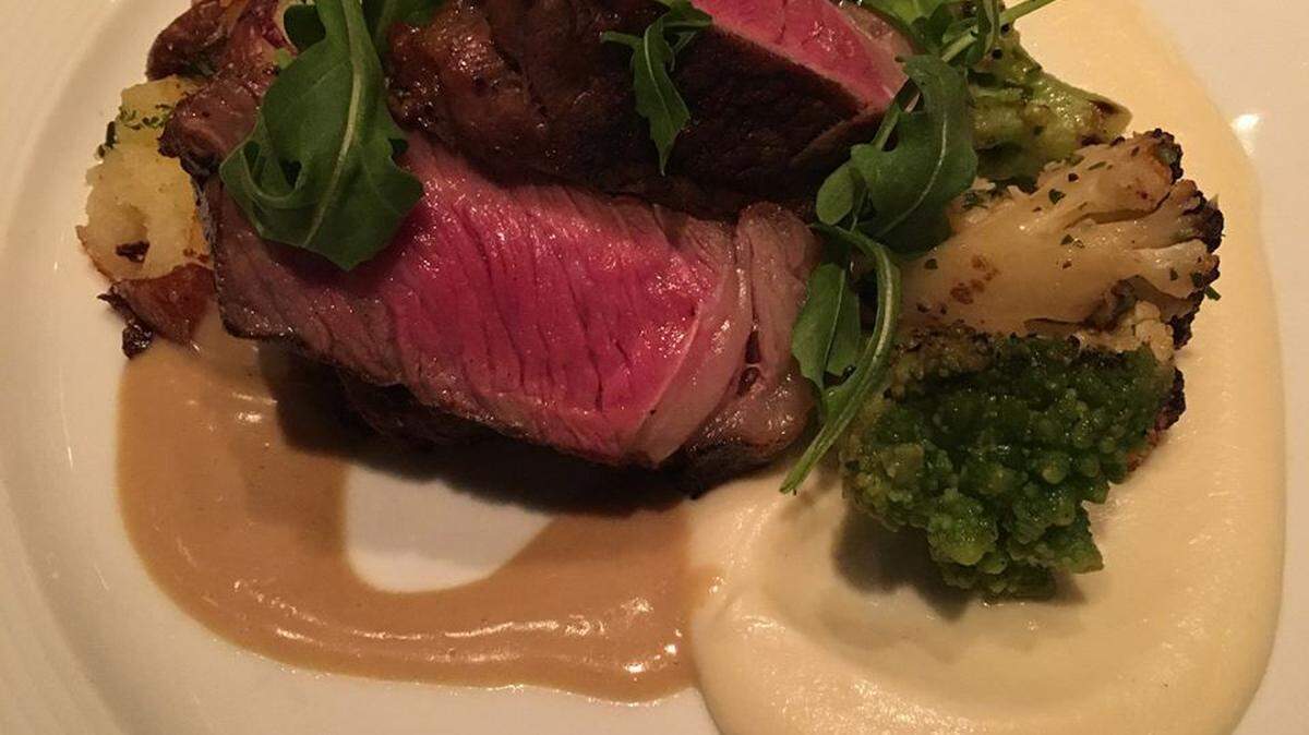 5 oz. Angus New York Strip at Bourbon Steak in Turnberry Isle.