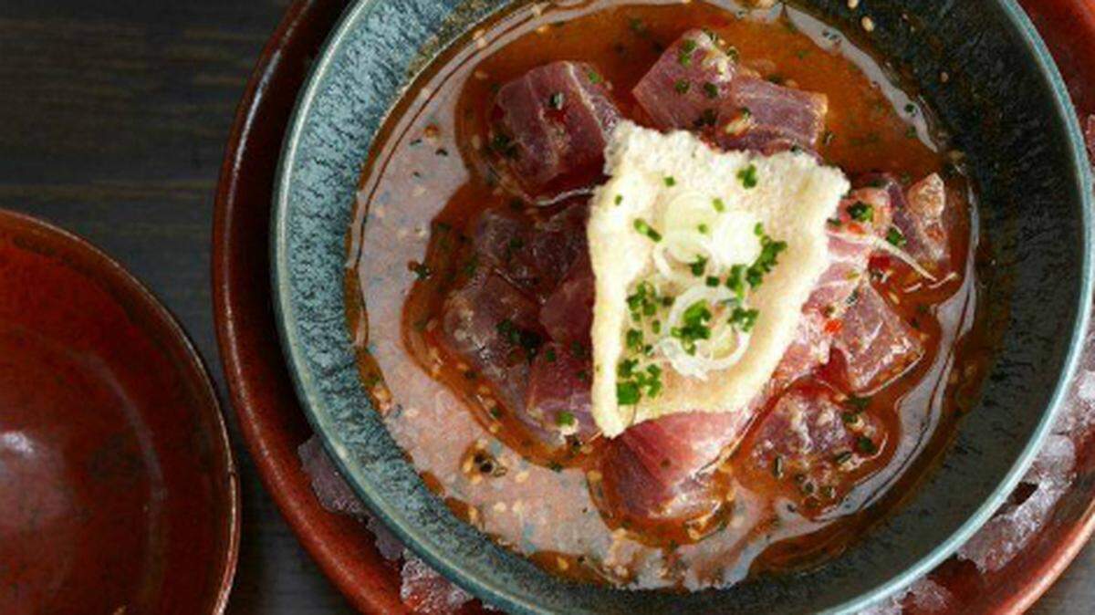 Tuna ceviche photo via Coya Miami.