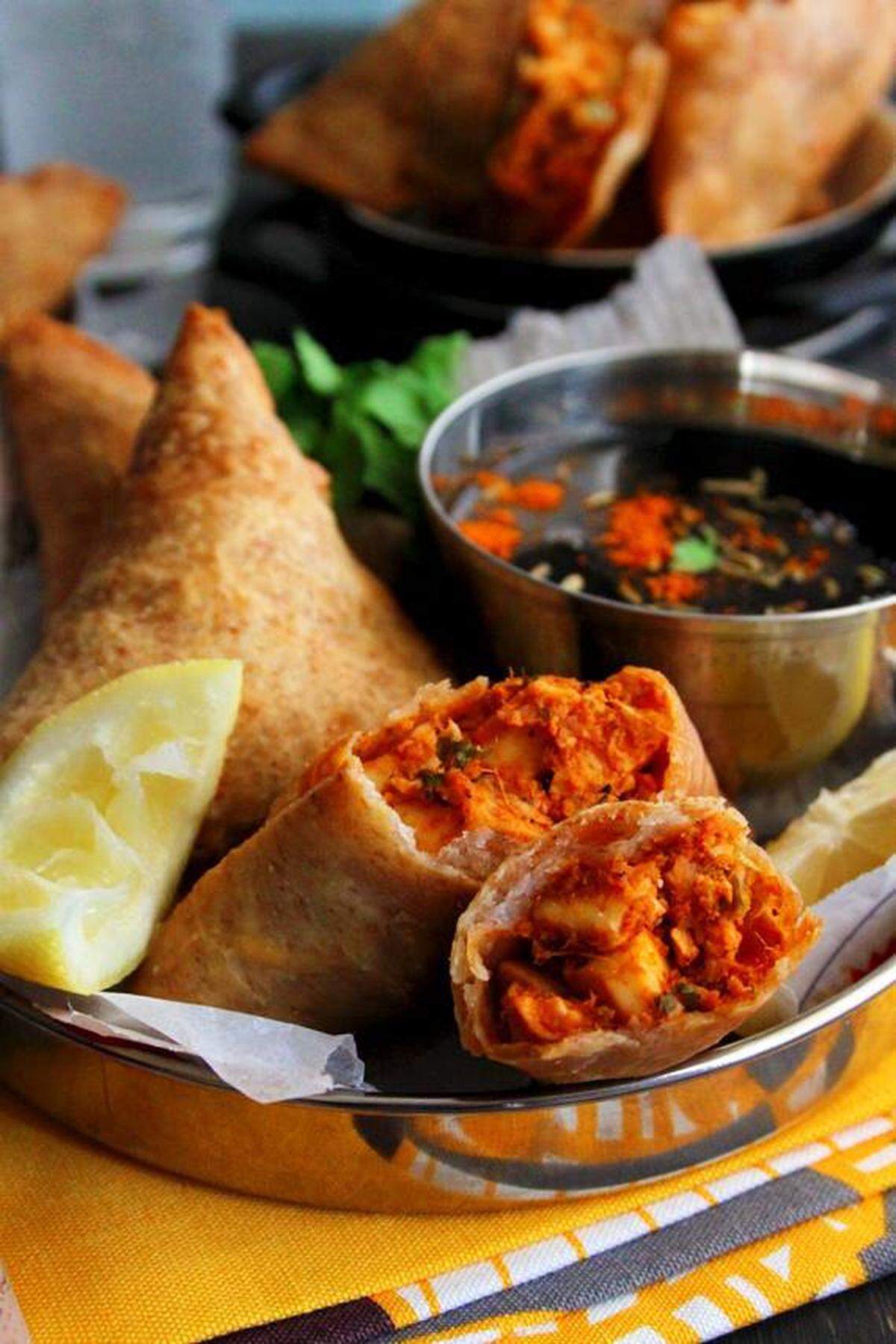 Samosas at Bollywood Masala in South Miami