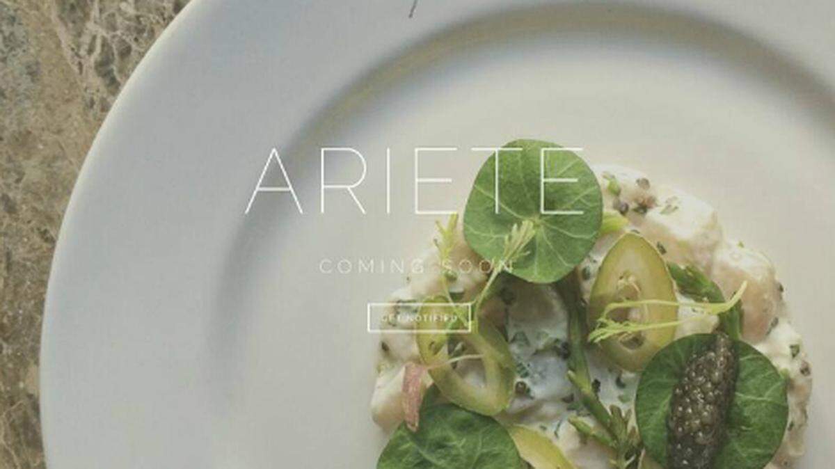 Ariete restaurant is aiming for a January opening in Coconut Grove.