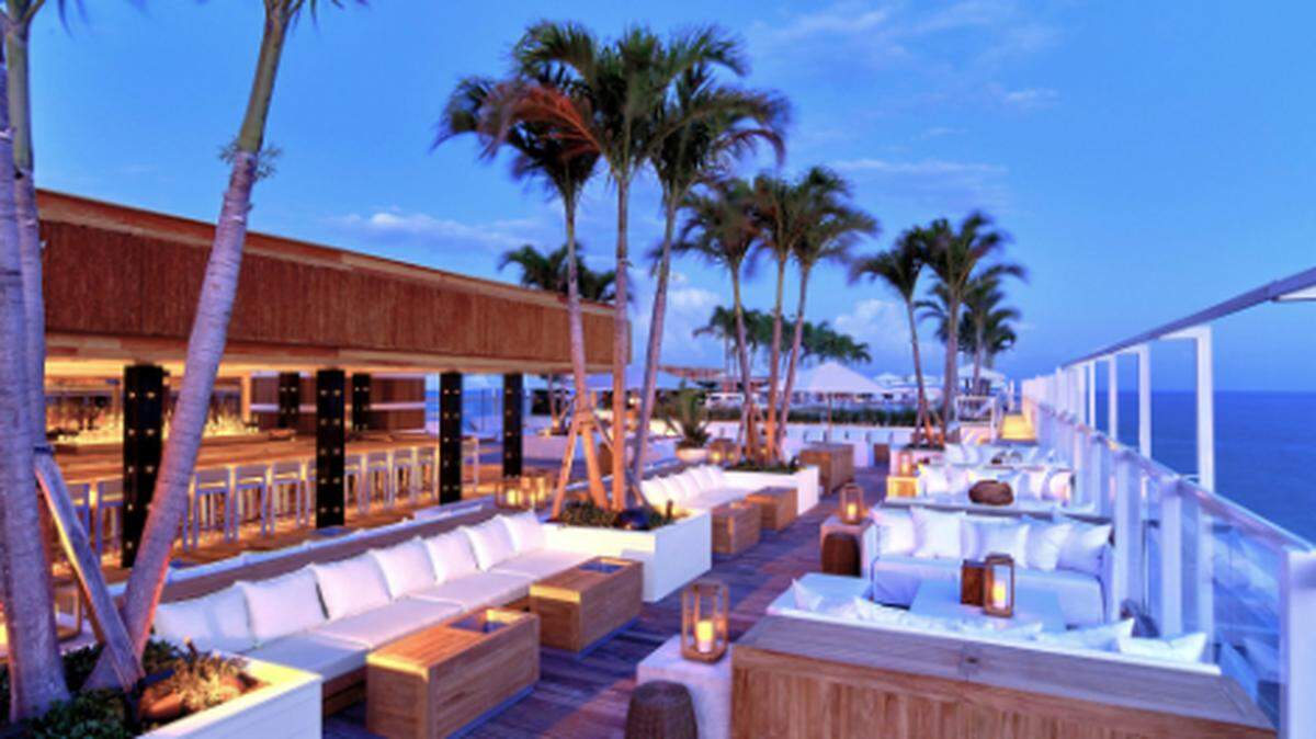 Detox and retox on the 1 Hotel rooftop in South Beach.