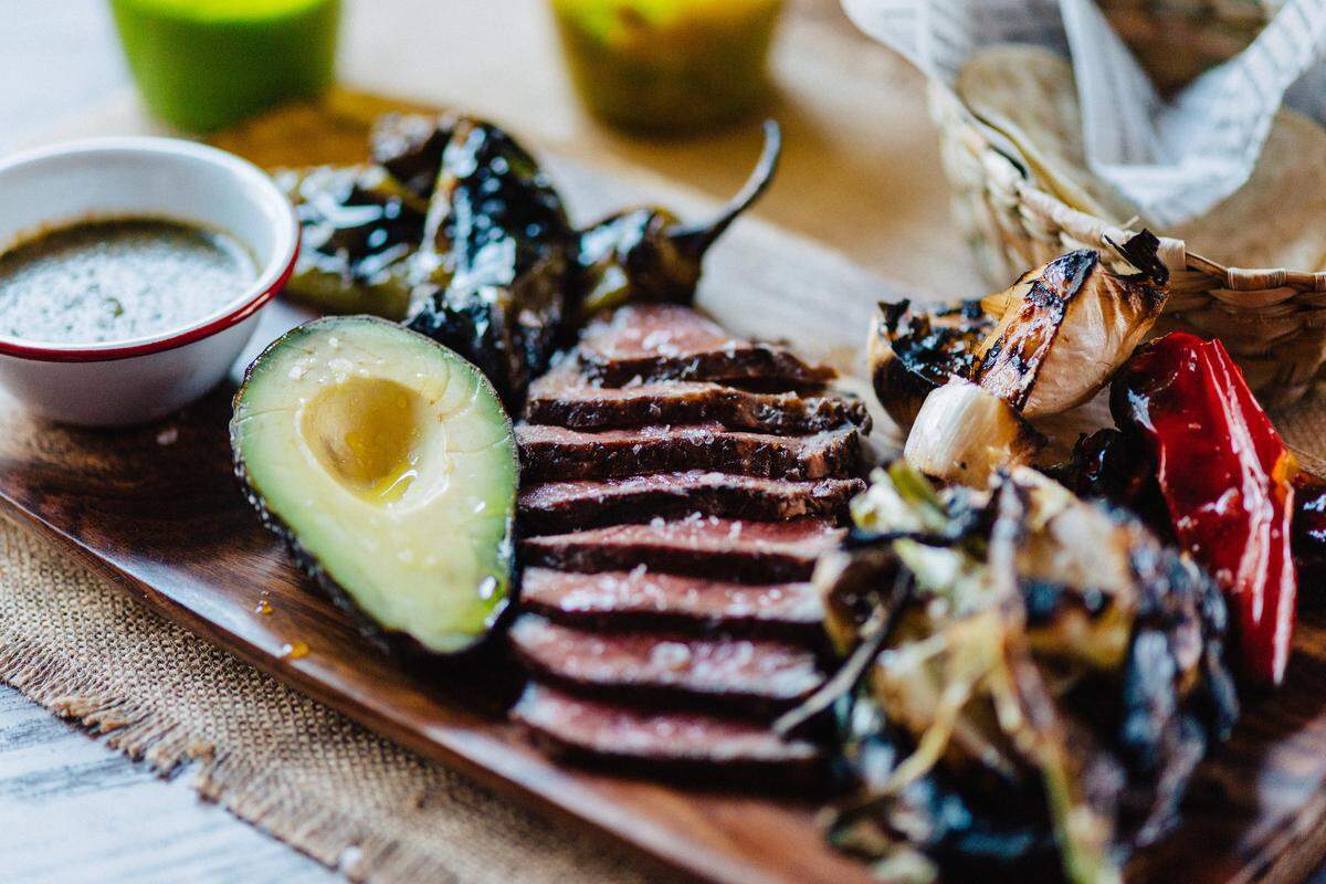 Carne asada from Lolo's Surf Cantina on Miami Beach.