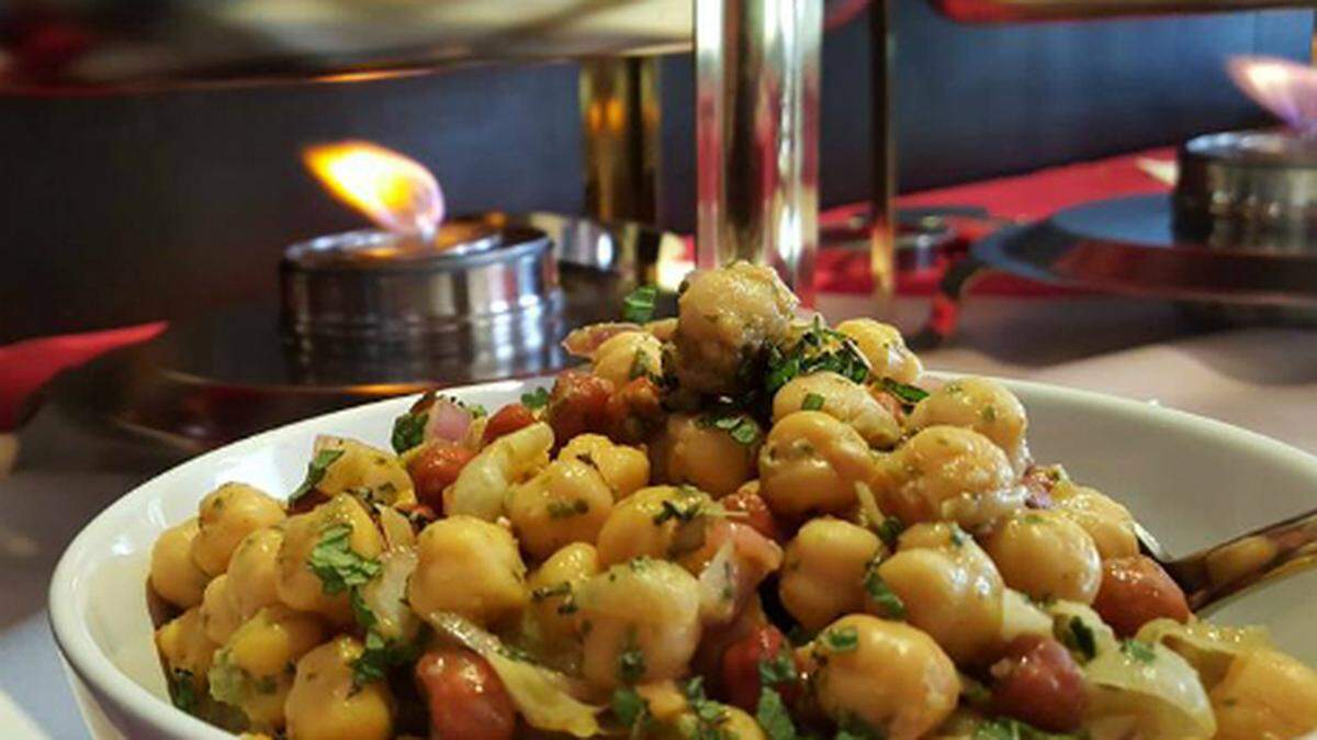 Chana Chaat at Taste Buds of India in South Miami.