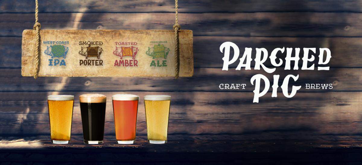 These four craft beers will be part of the Parched Pig line-up on the Carnival Horizon. (Handout)