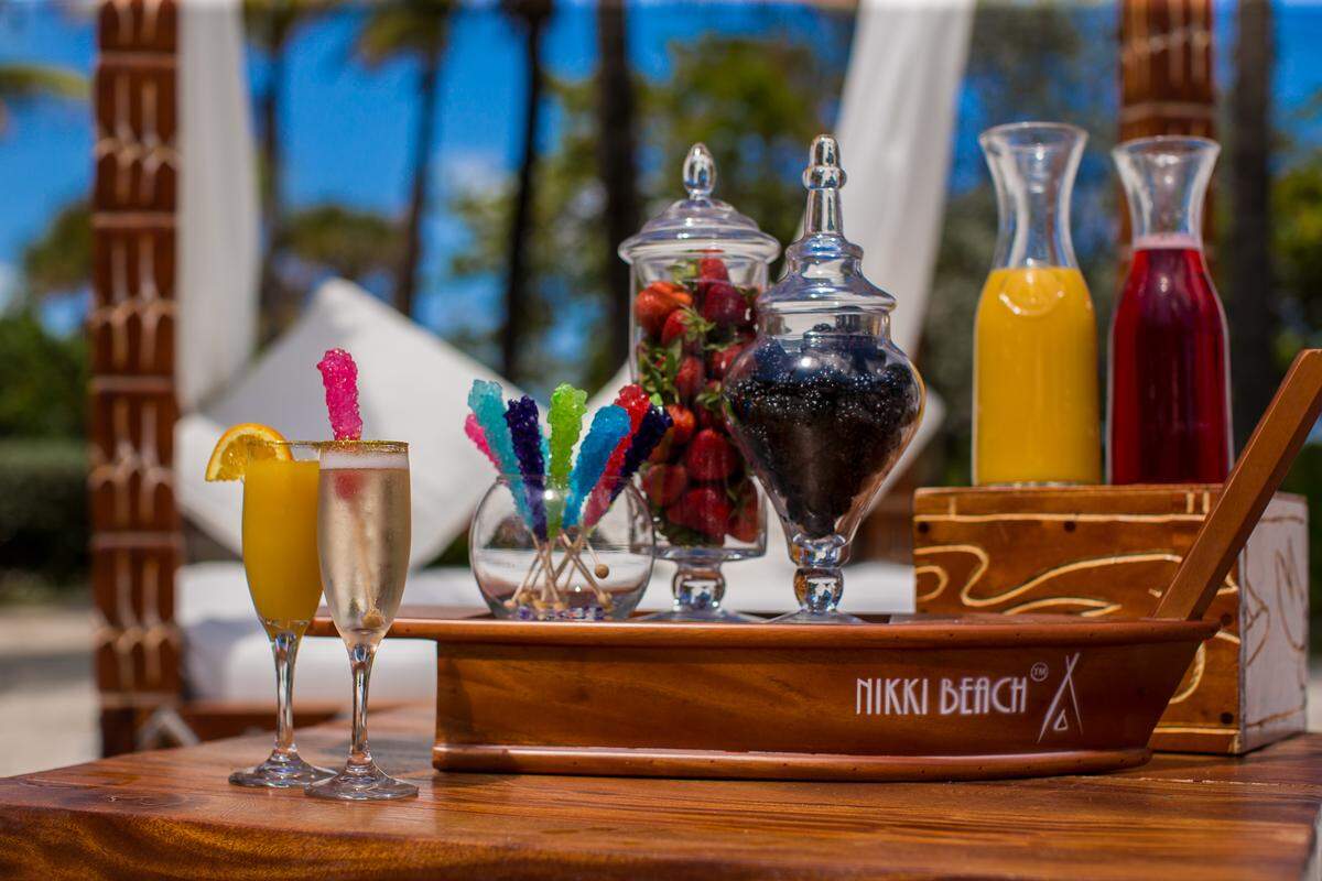 DIY Mom-Mosa Bar at Nikki Beach. (Photo by Alexey Olivenko)