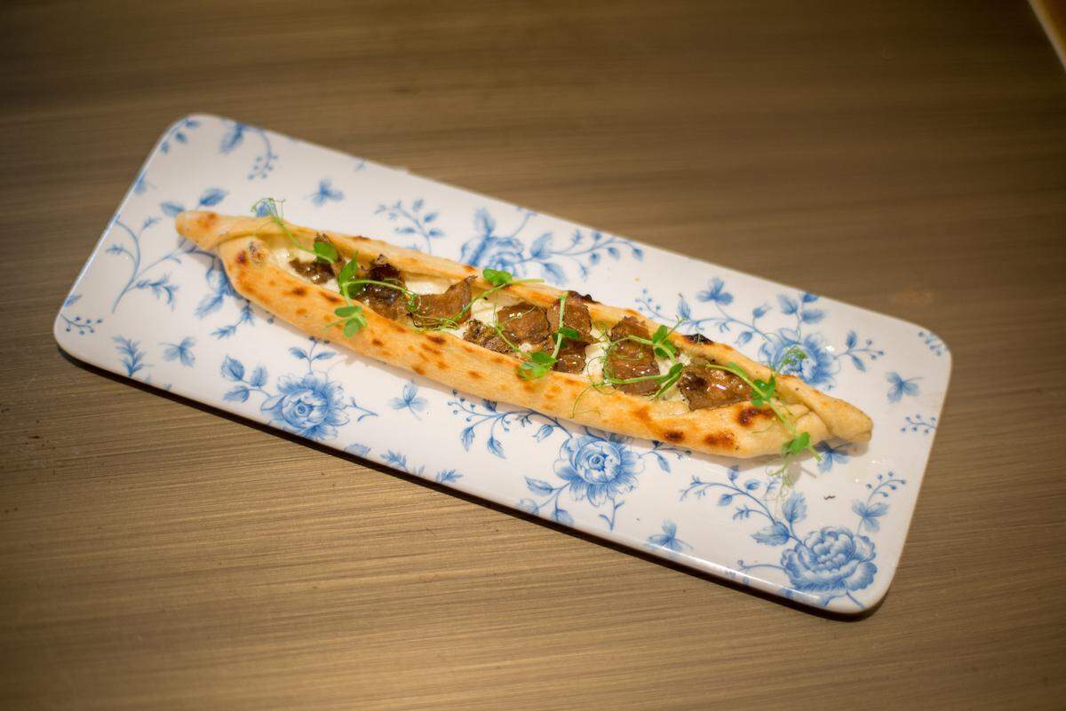 That black truffle pide, so worth the $10 supplement!