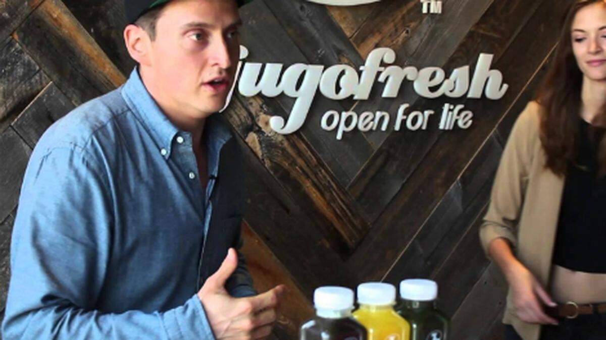 Jugofresh founder Matthew Sherman, left.