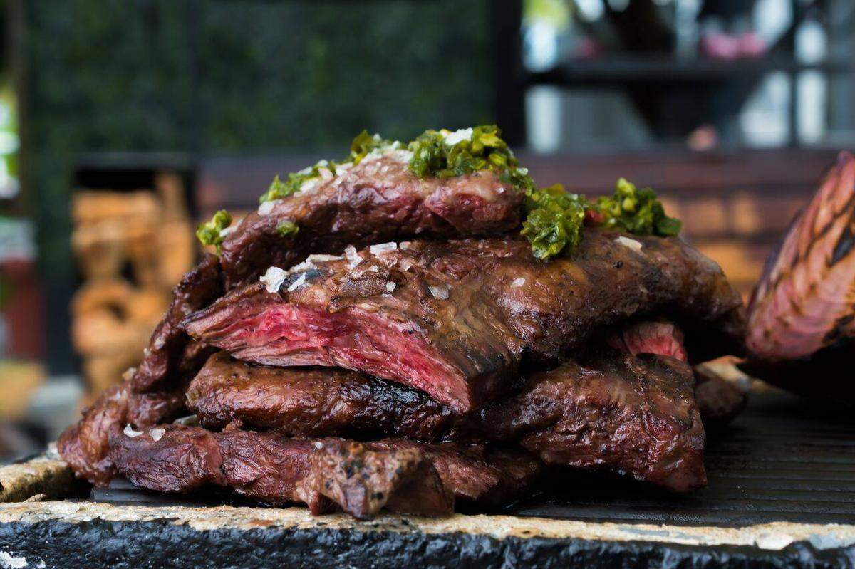 Argentinian style meat at Leynia Restaurant at the Delano.