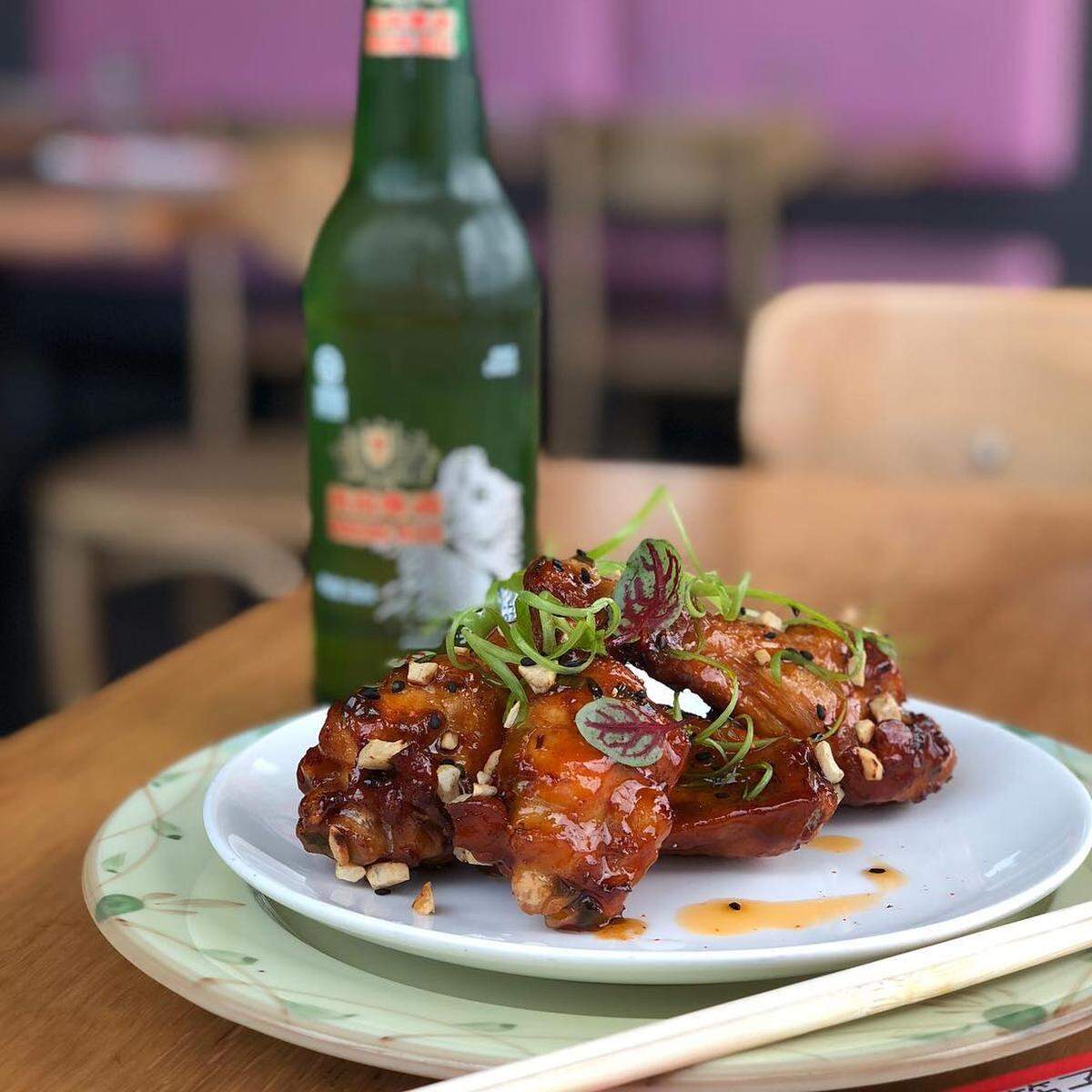Szechuan citrus wings at Palmar