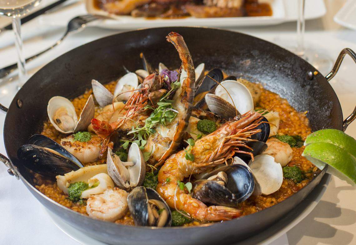 Paella at Estefan's Kitchen.