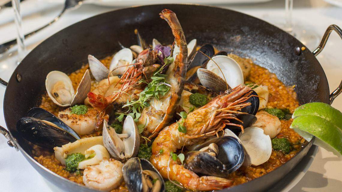 Paella at Estefan's Kitchen.