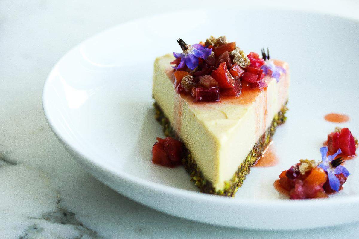 There's no cheese but plenty of flavor in Kenney's cheesecakes. This passion fruit variety will be featured at the new plnthouse in South Beach.